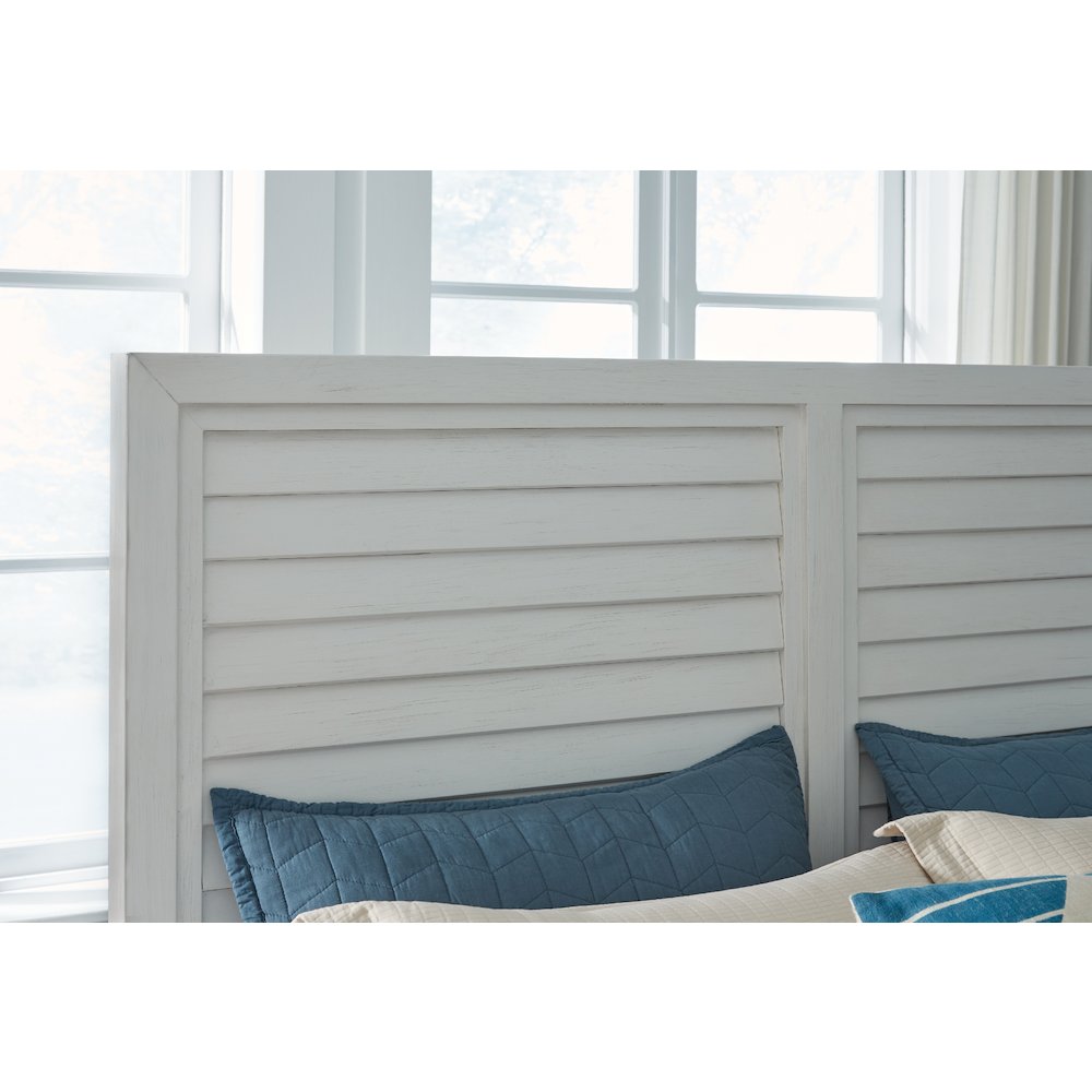 Dunescape King Panel Bed - White