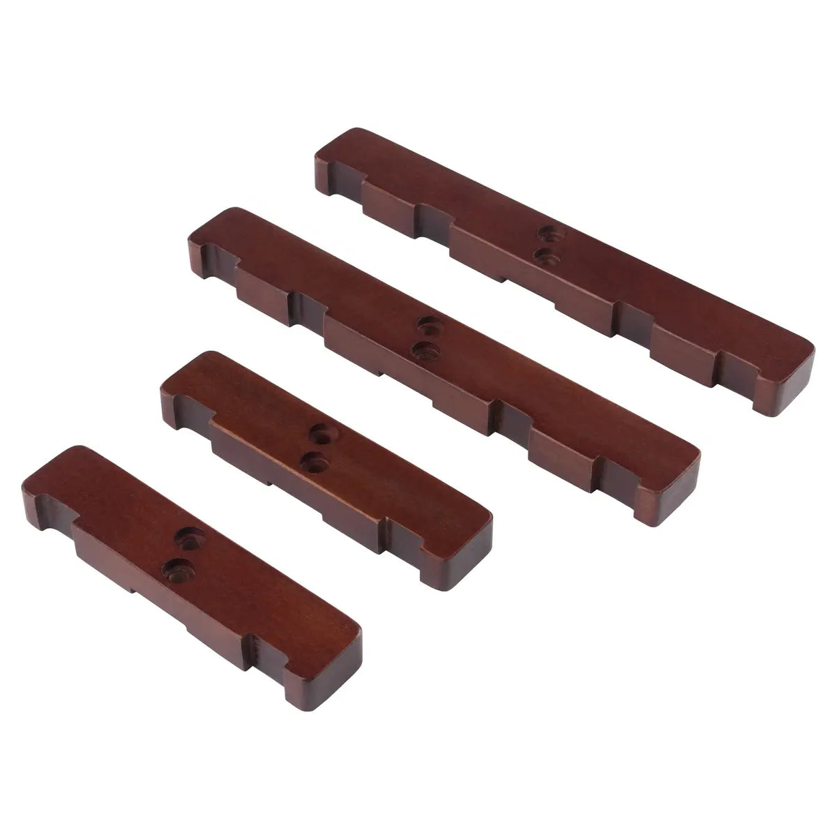 Riley Snack Table Rack, Walnut Finish
