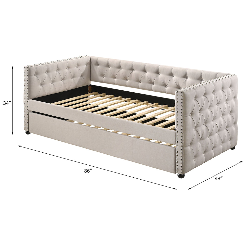 Romona Upholstered Daybed w/Trundle (Twin)