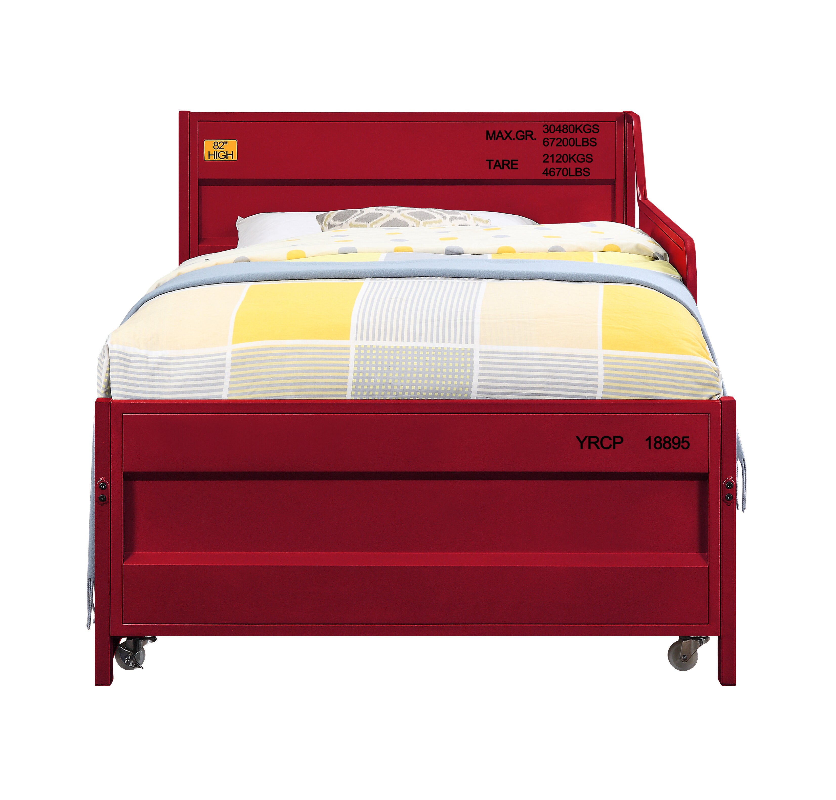 Cargo Daybed w/Trundle (Twin), Red