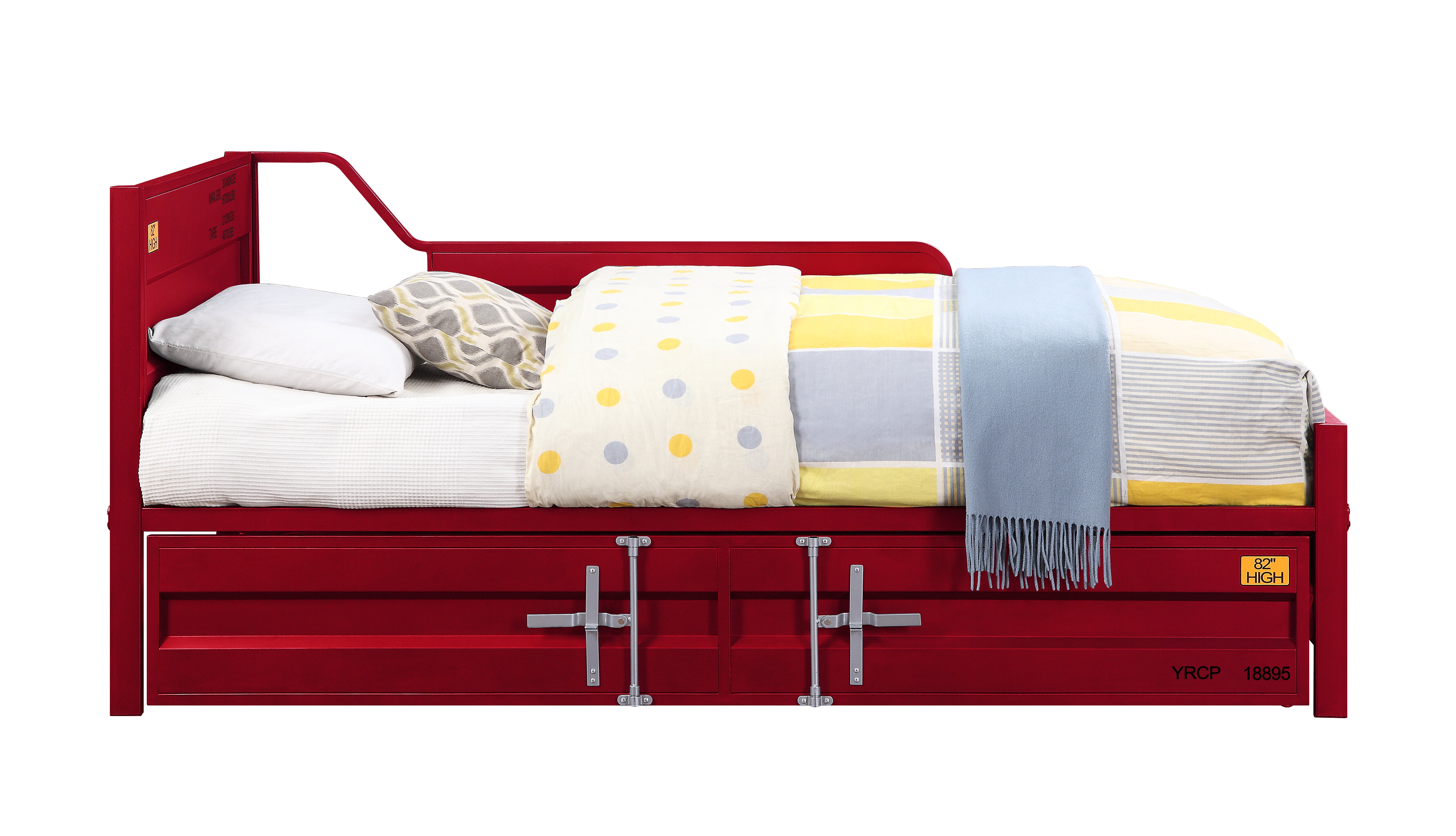 Cargo Daybed w/Trundle (Twin), Red