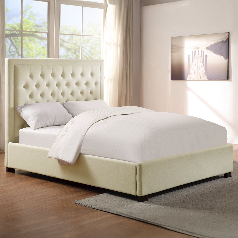 Isadora Queen Bed White