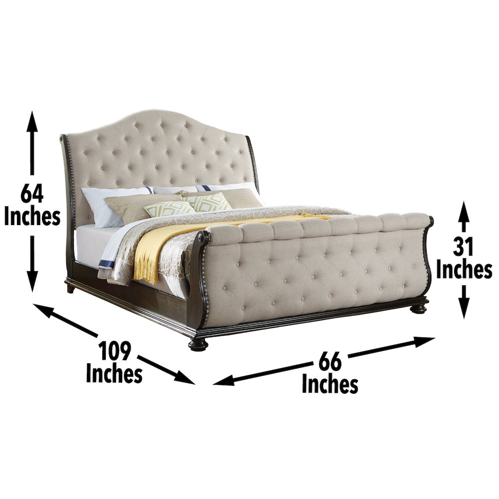 Rhapsody Queen Sleigh Bed