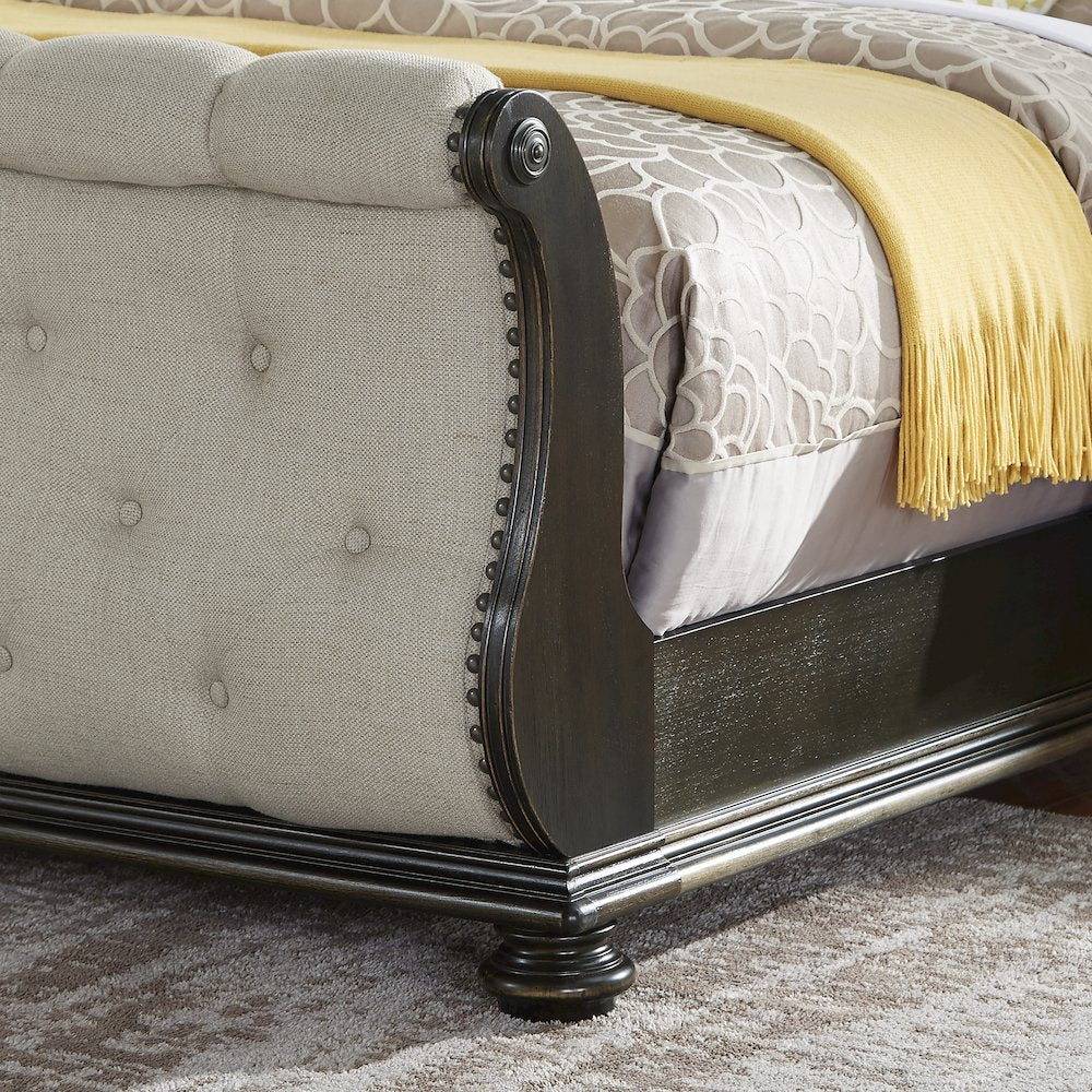 Rhapsody King Sleigh Bed