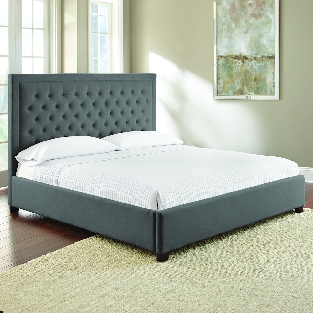 Isadora King Bed Gray