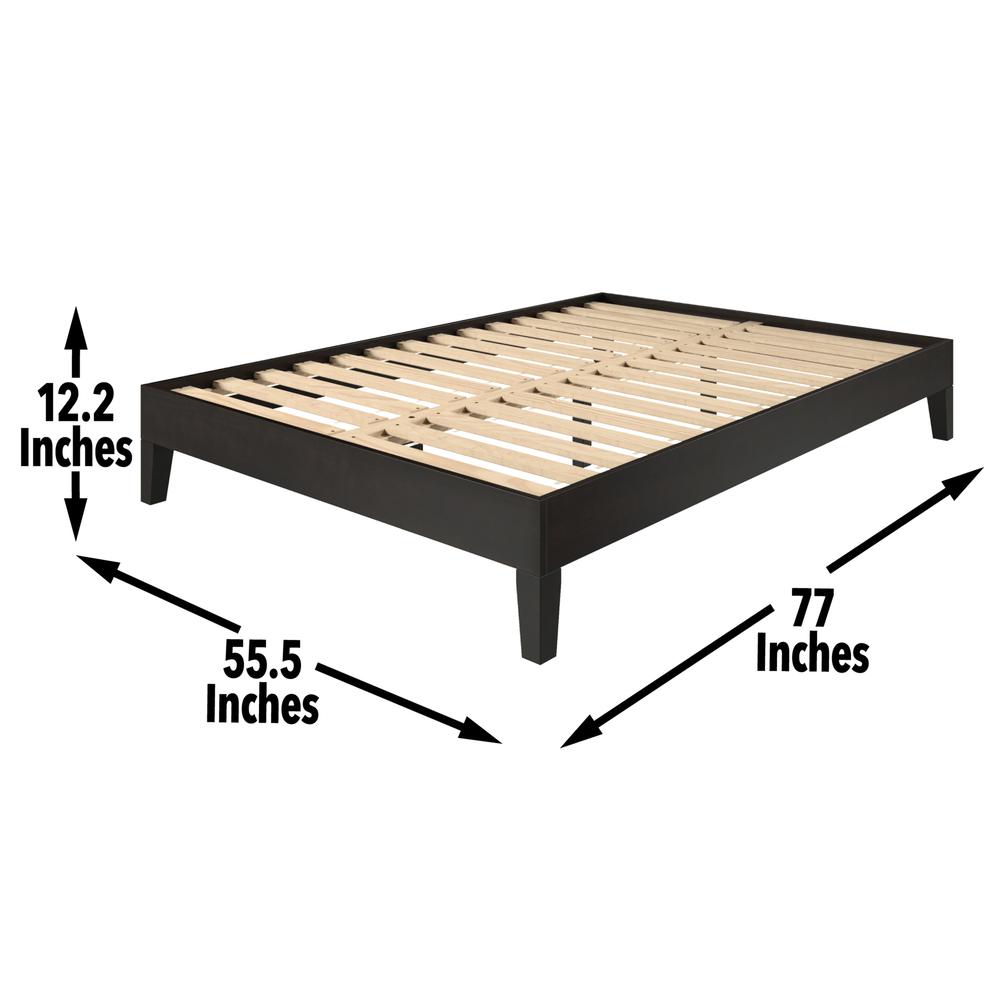 Nix Full Platform Bed Black