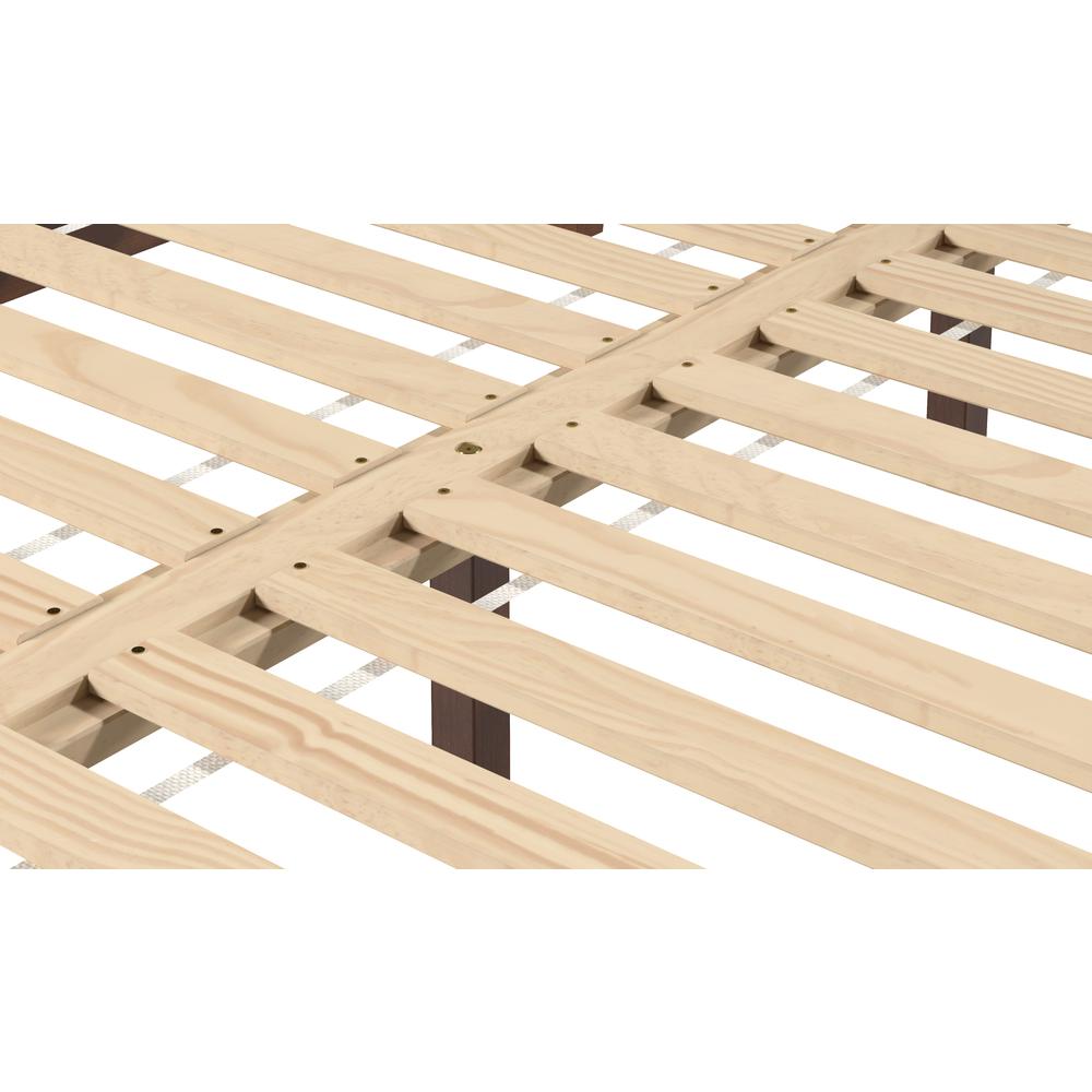 Celsie Nix Collection Full Size Platform Bed Natural Wood – Scandinavian Style with Clean Lines