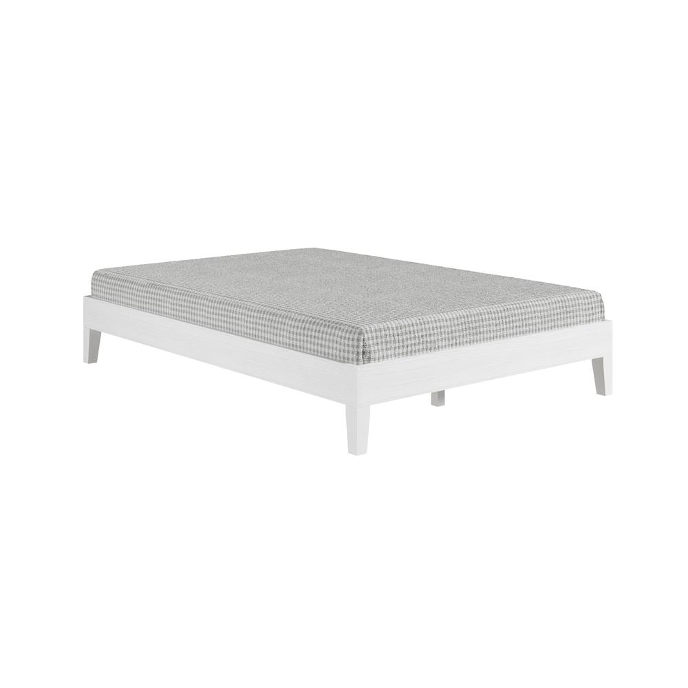 Nix Full Platform Bed White