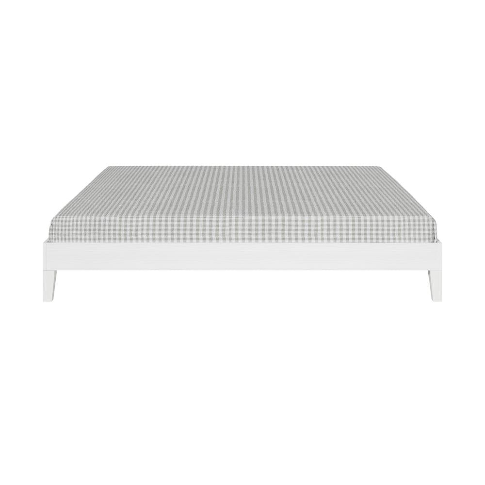 Nix King Platform Bed White