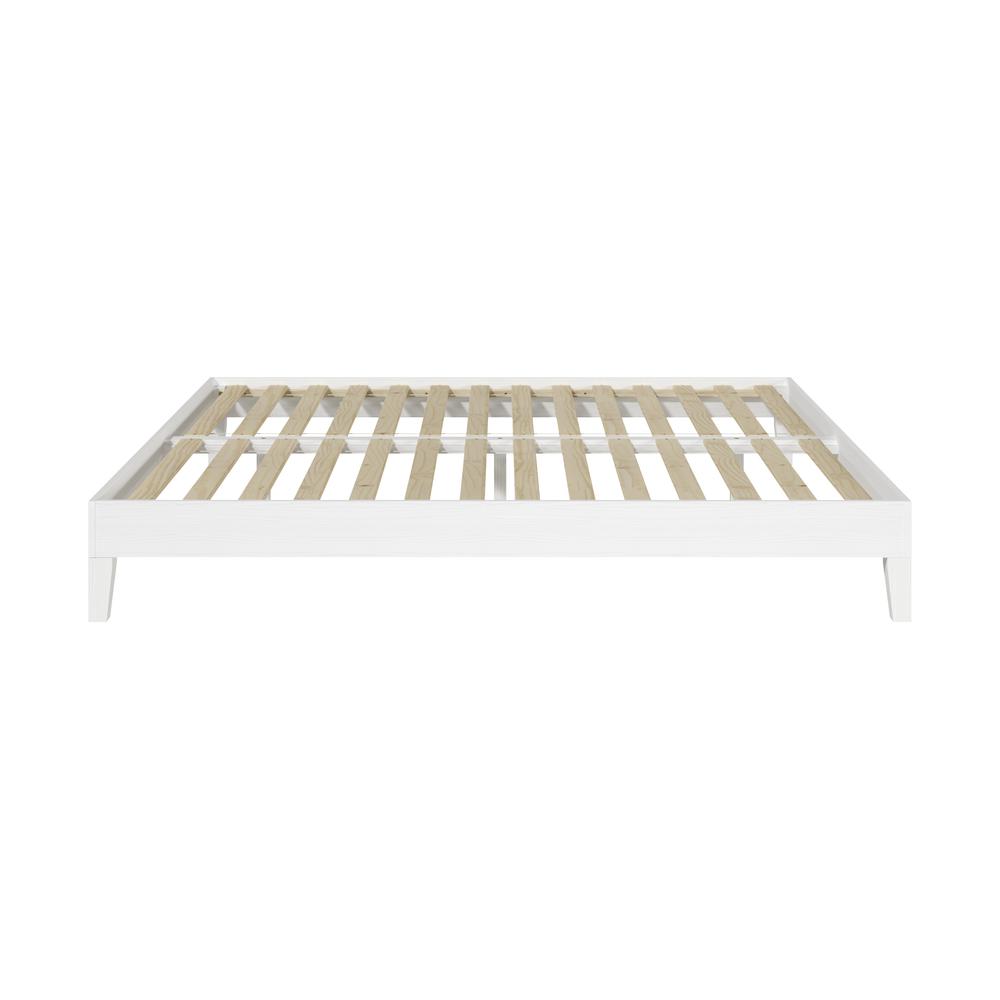 Nix King Platform Bed White