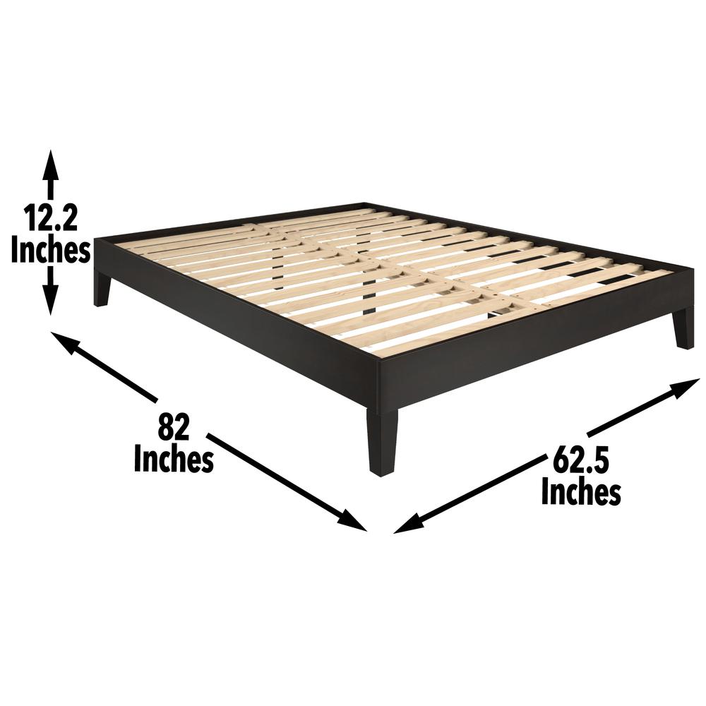 Nix Queen Platform Bed Black