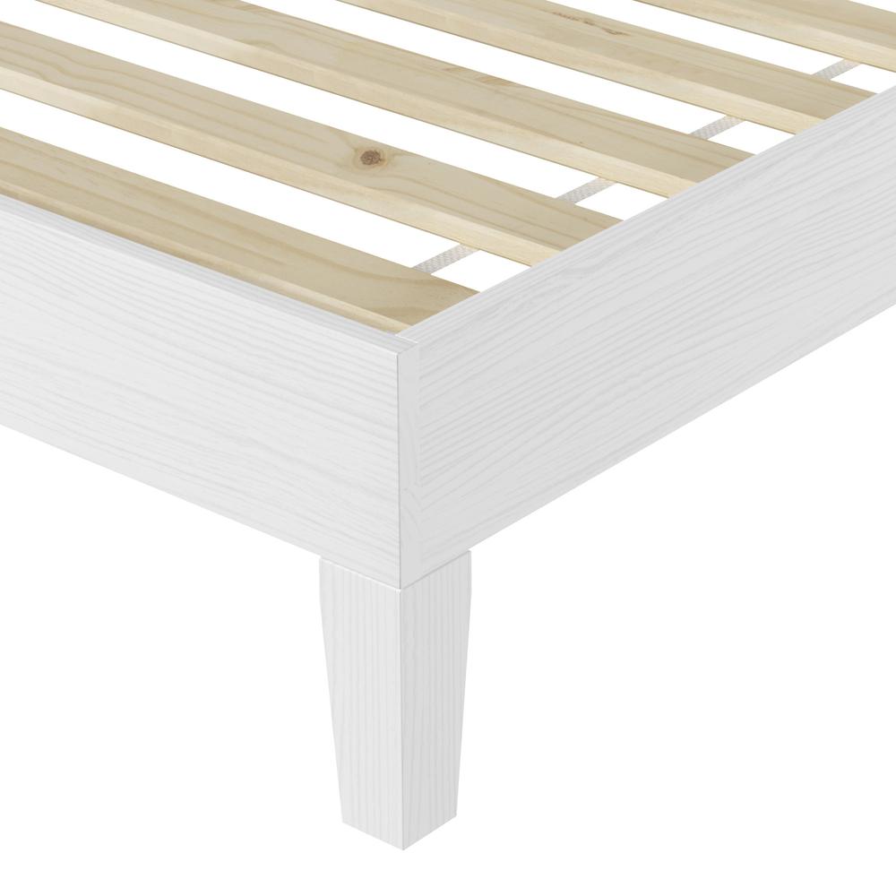 Nix Twin Platform Bed White