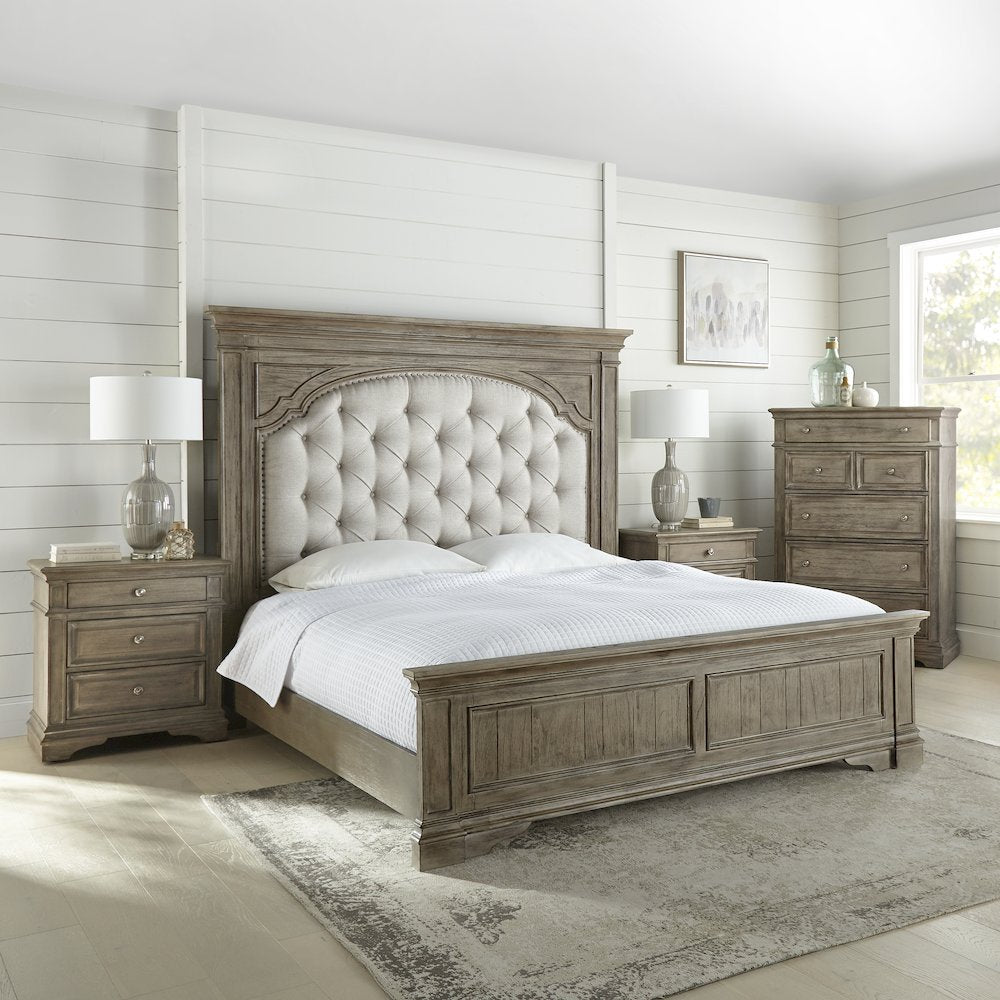 Highland Park King Bed - Driftwood