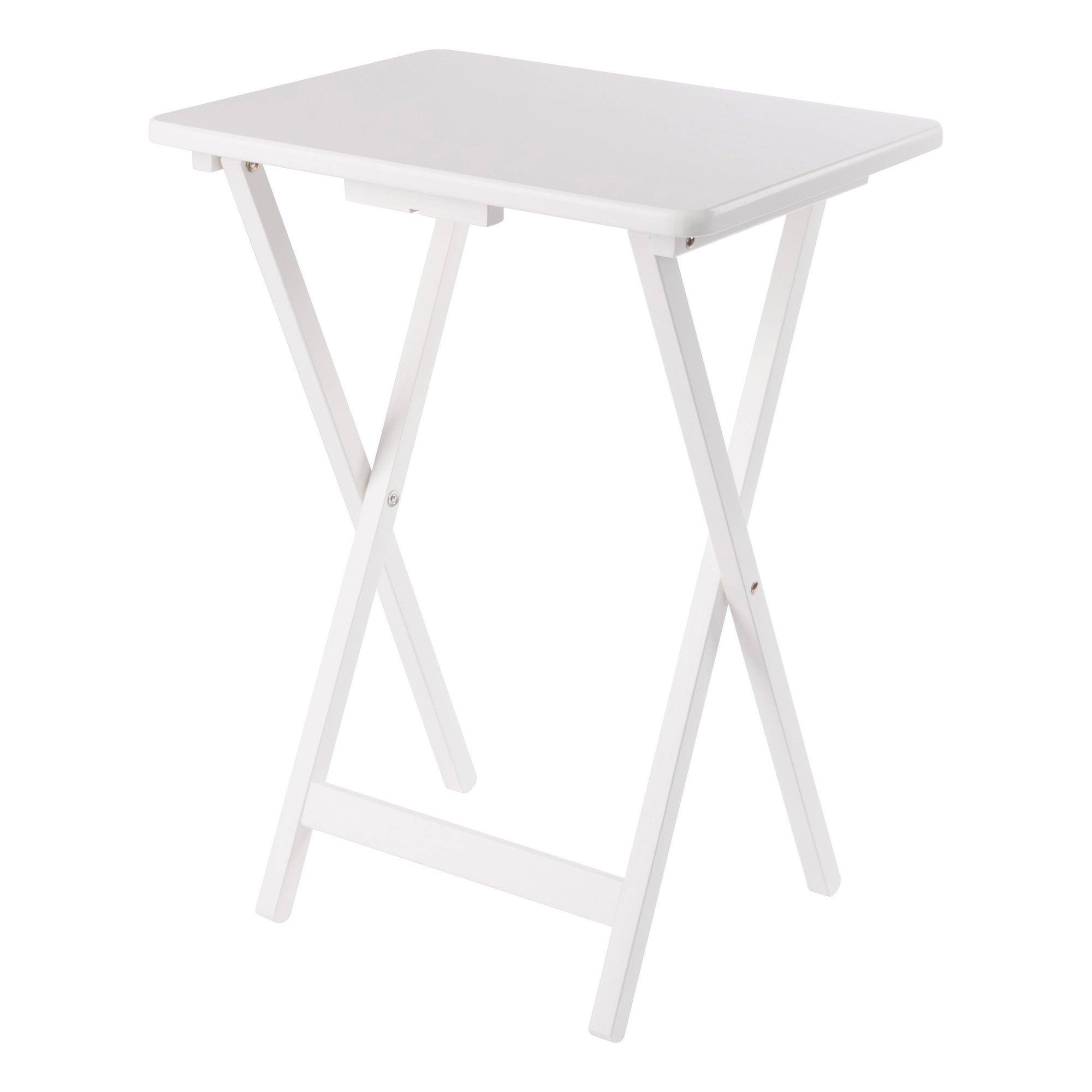 Alex 5-Pc Snack Table Set, White