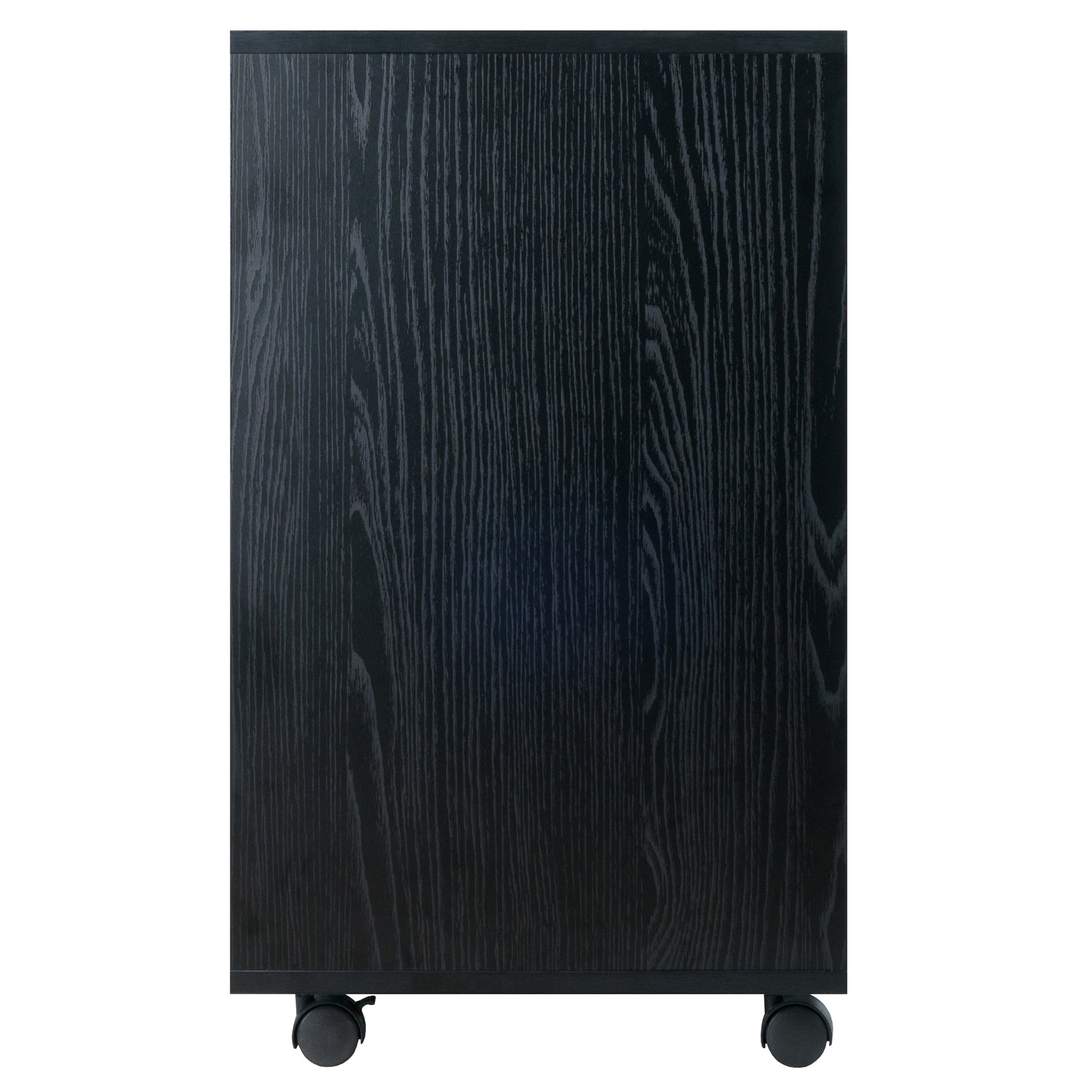 Halifax 5-Drawer, Side Storage Mobile Cabinet, Black