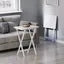 Alex 2-Pc Snack Tables, White