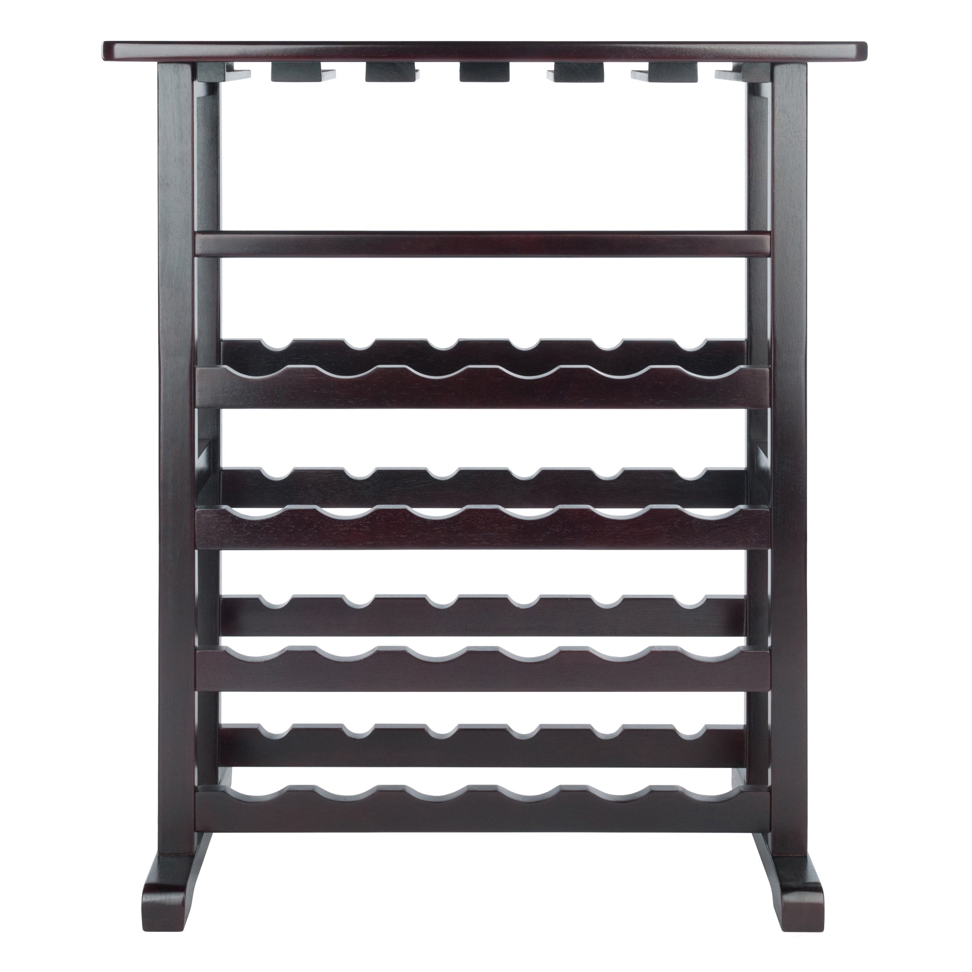 Vinny 24-Bottle Wine Rack, Espresso