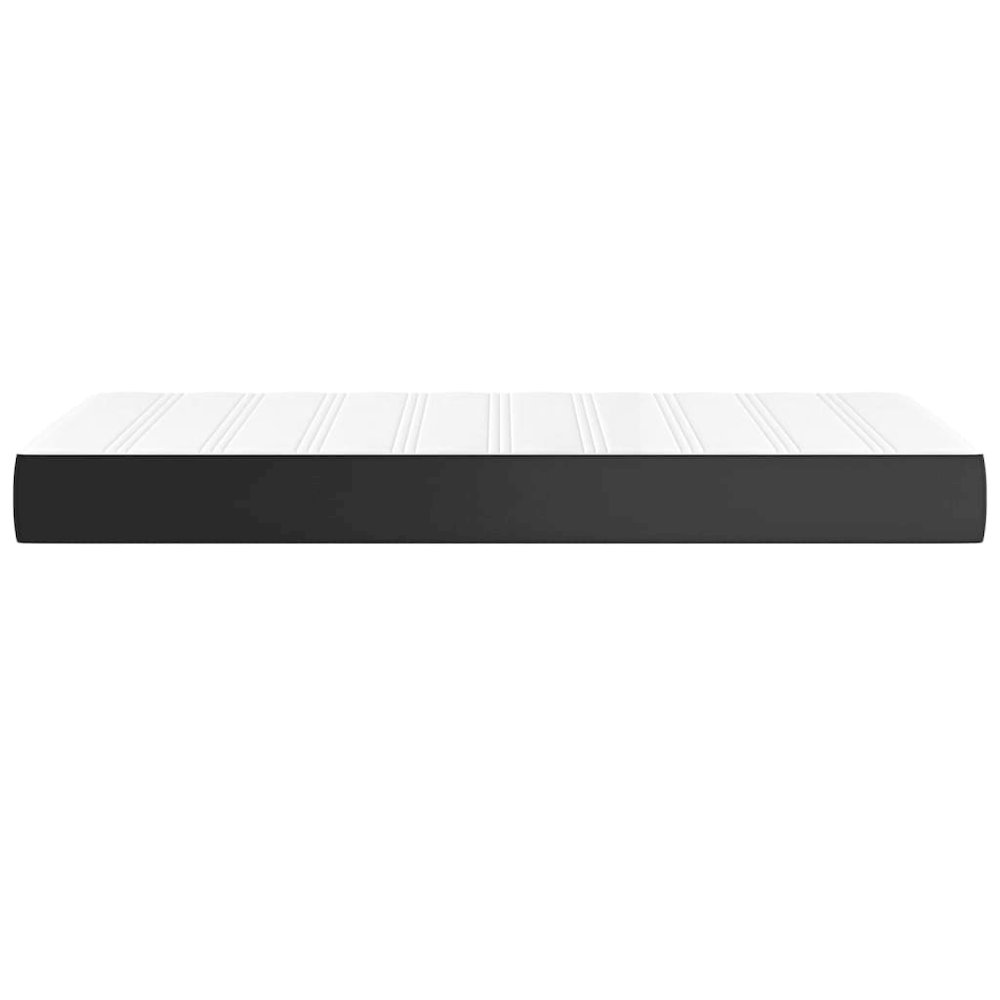 Pocket Spring Bed Mattress Black 39.4"x74.8"x7.9" Twin Faux Leather