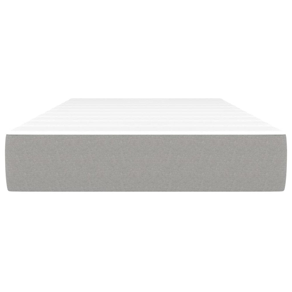 Pocket Spring Bed Mattress Light Gray 39.4"x79.9"x7.9" Twin XL Fabric