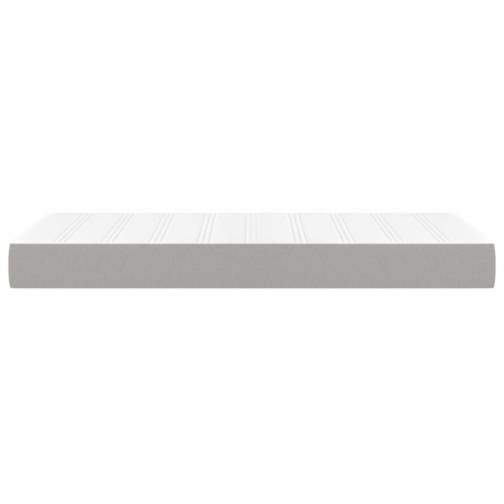 Pocket Spring Bed Mattress Light Gray 39.4"x79.9"x7.9" Twin XL Fabric