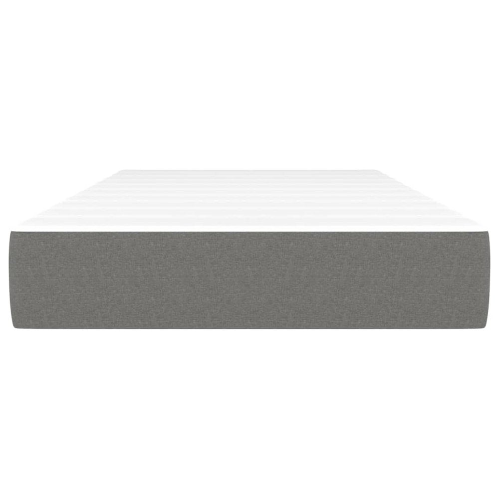 Pocket Spring Bed Mattress Dark Gray 39.4"x79.9"x7.9" Twin XL Fabric