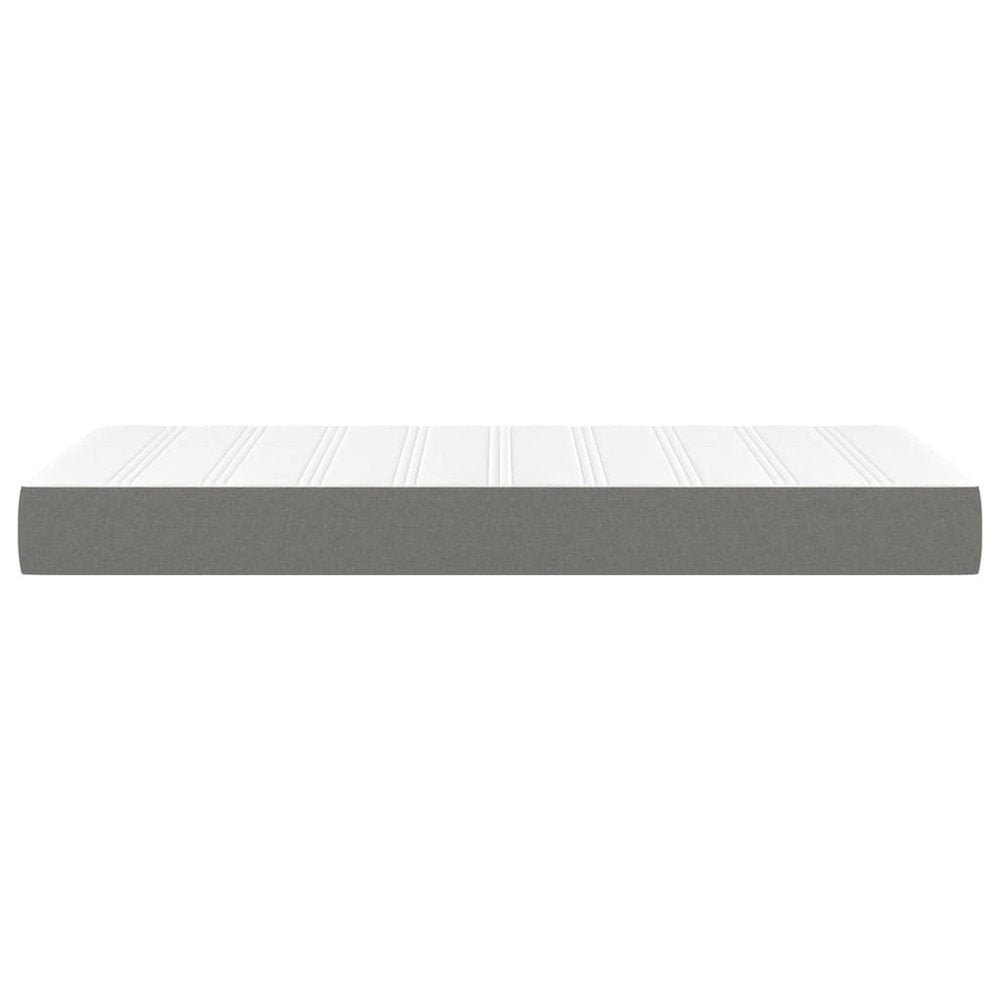 Pocket Spring Bed Mattress Dark Gray 39.4"x79.9"x7.9" Twin XL Fabric