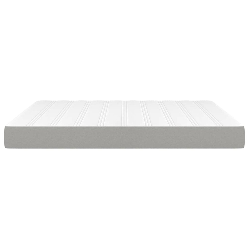 Pocket Spring Bed Mattress Light Gray 59.8"x79.9"x7.9" Queen Fabric