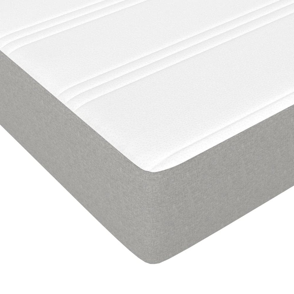 Pocket Spring Bed Mattress Light Gray 59.8"x79.9"x7.9" Queen Fabric