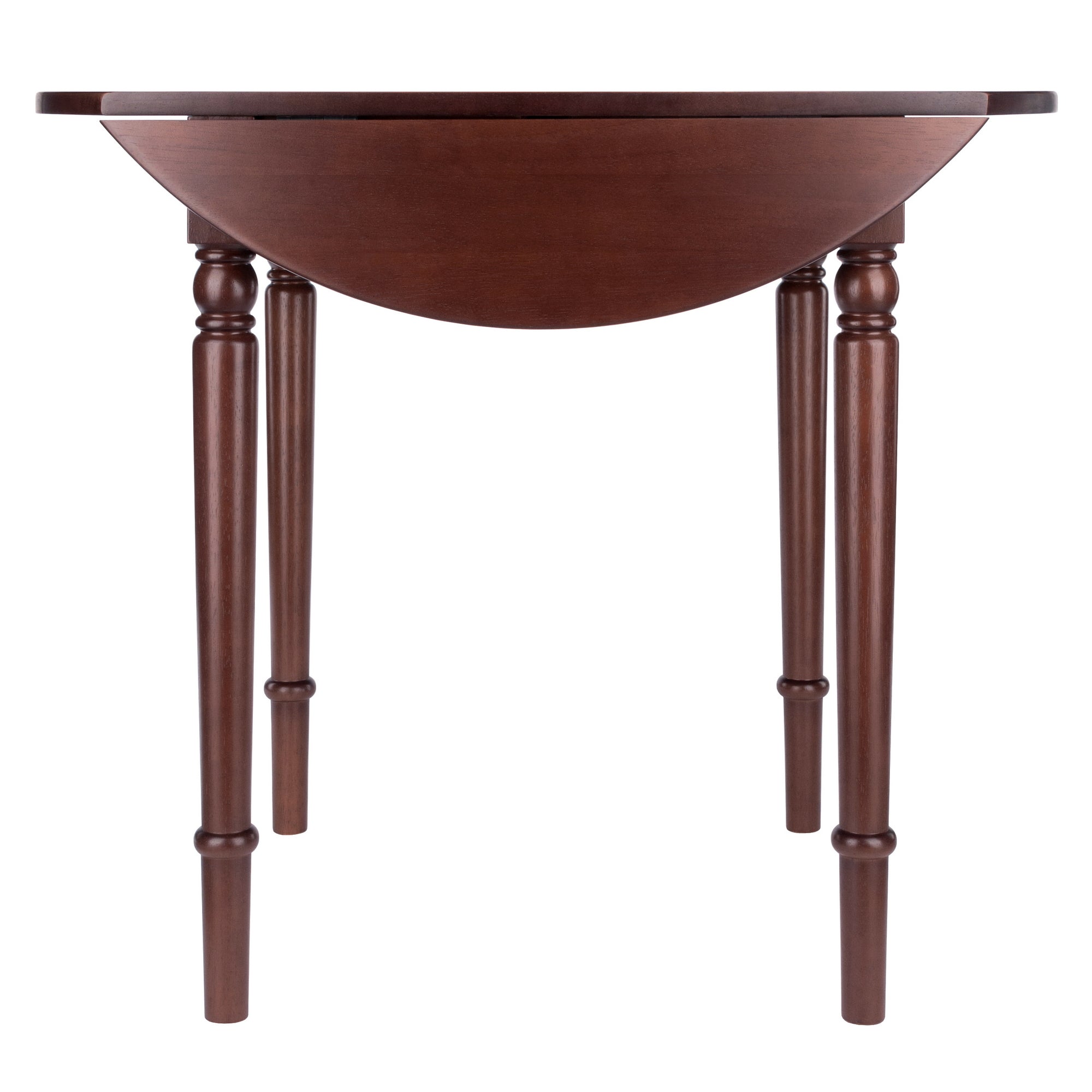 Sorella Round Double Drop Leaf Dining Table, Walnut