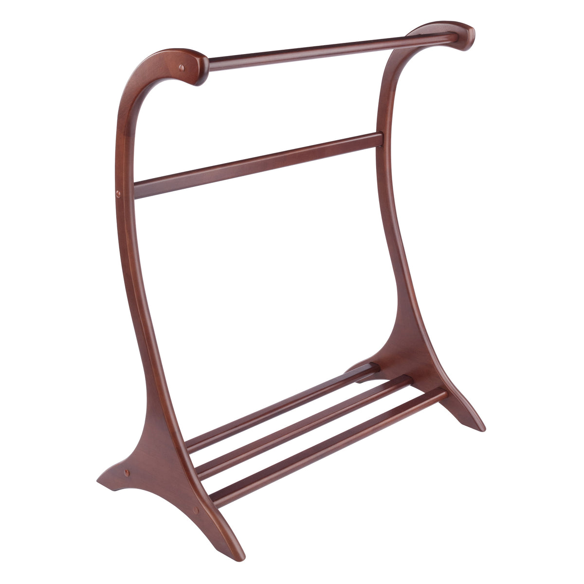 Bella Blanket Rack, Walnut Finish