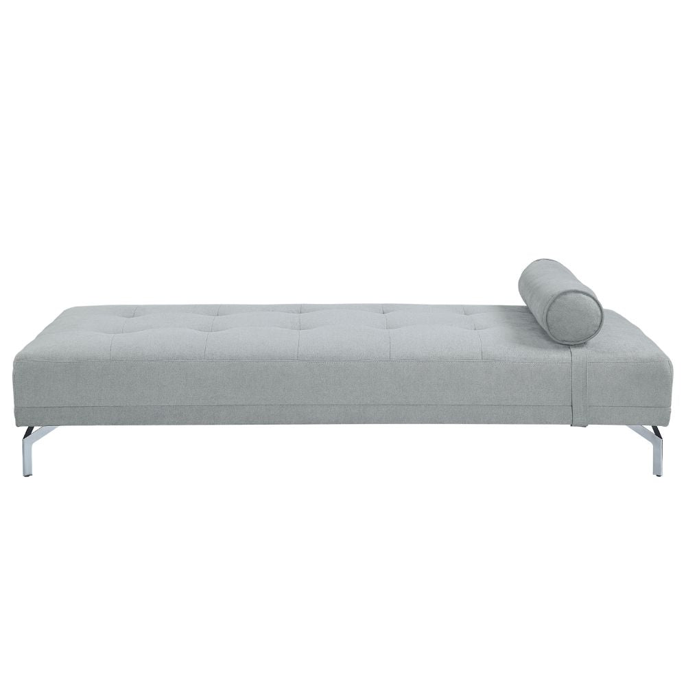 Quenti Sofa Bed w/Pillow, Gray Melange Velvet