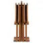 Dylan 5-Pc Oversized Snack Table Set, Teak