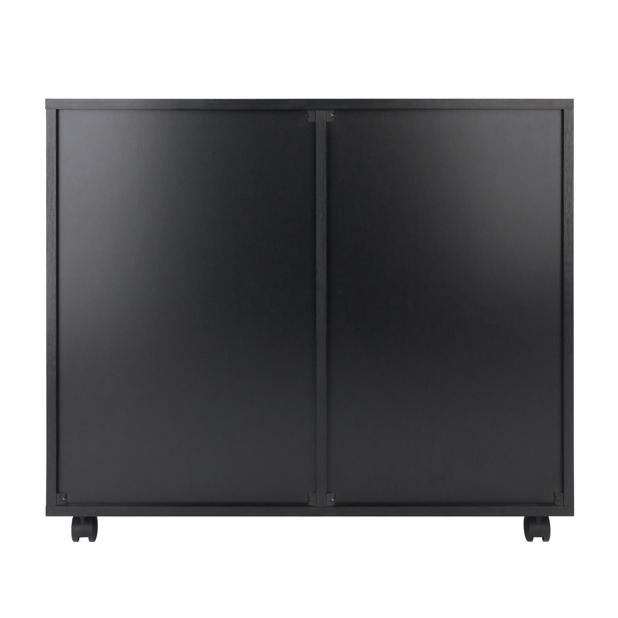 Halifax 2-Section Mobile Filing Cabinet, Black