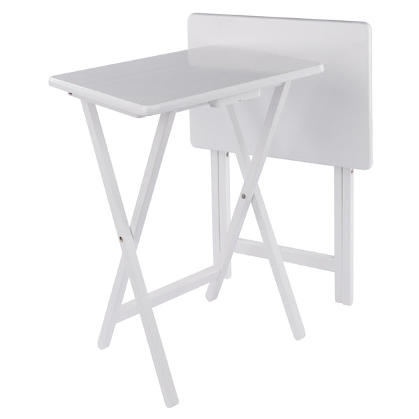 Alex 2-Pc Snack Tables, White