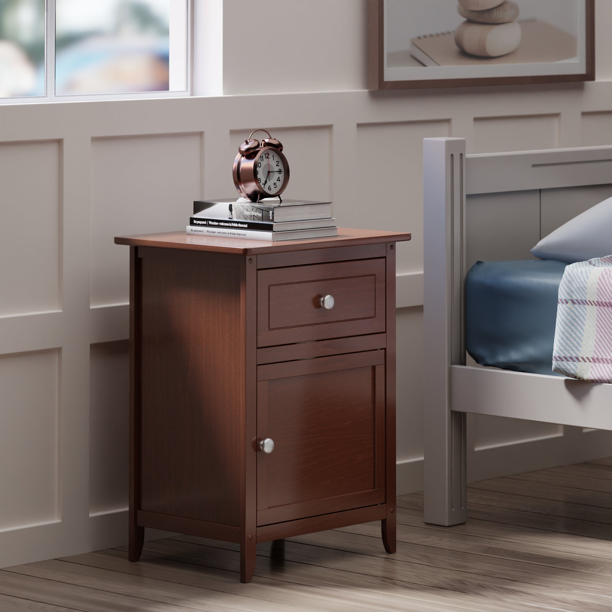 Eugene Accent Table, Nightstand, Walnut