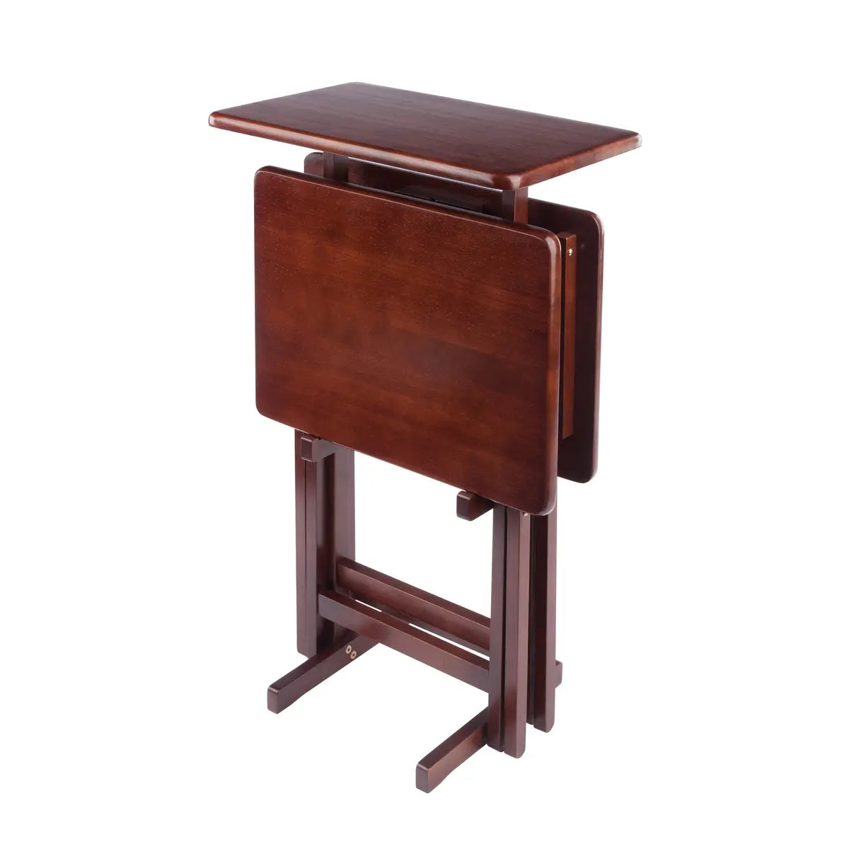 Riley 3-Pc Set Snack Table, Walnut Finish
