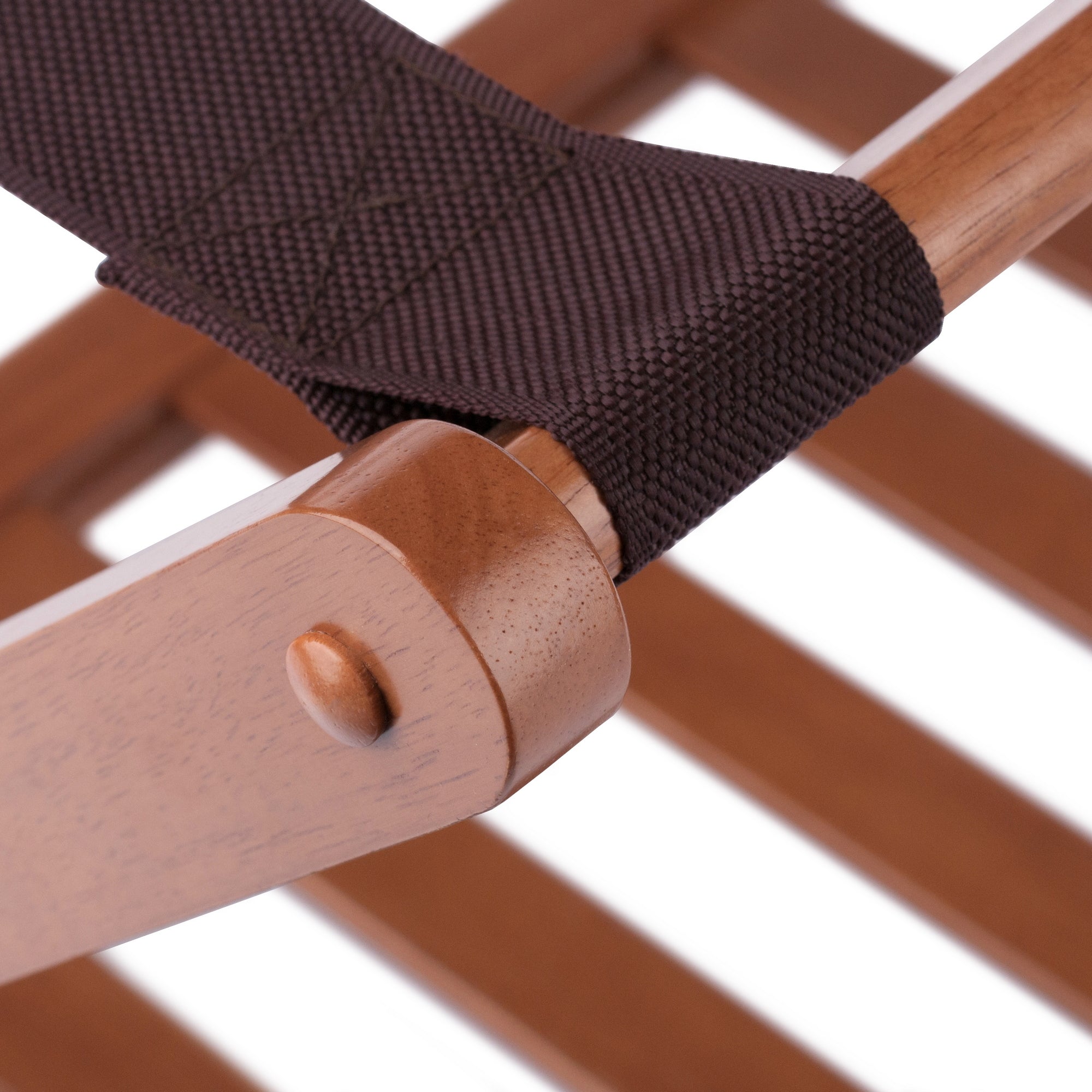 Reese Luggage Rack with Shelf, Teak