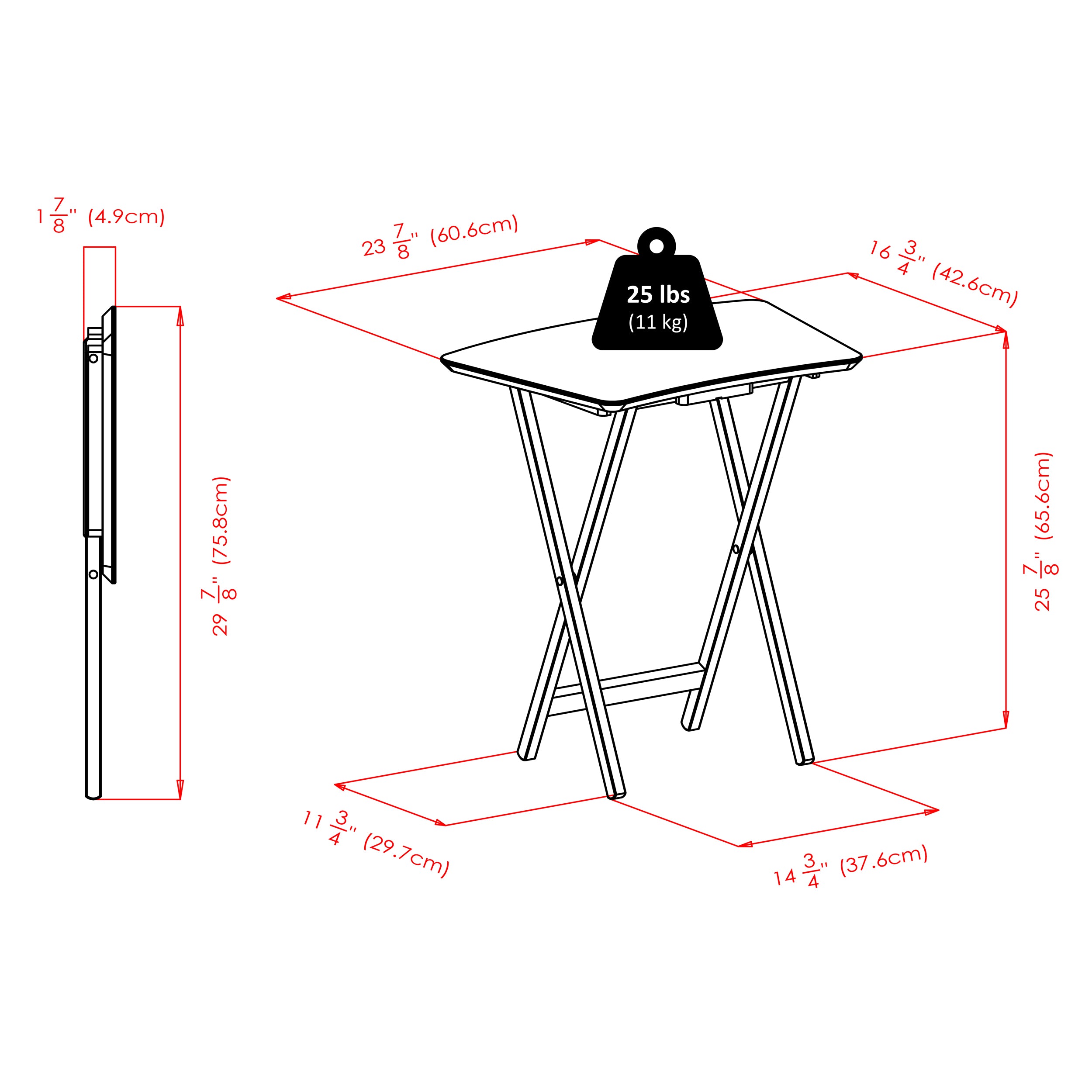 Anila 5-Pc Snack Table Set, Coffee