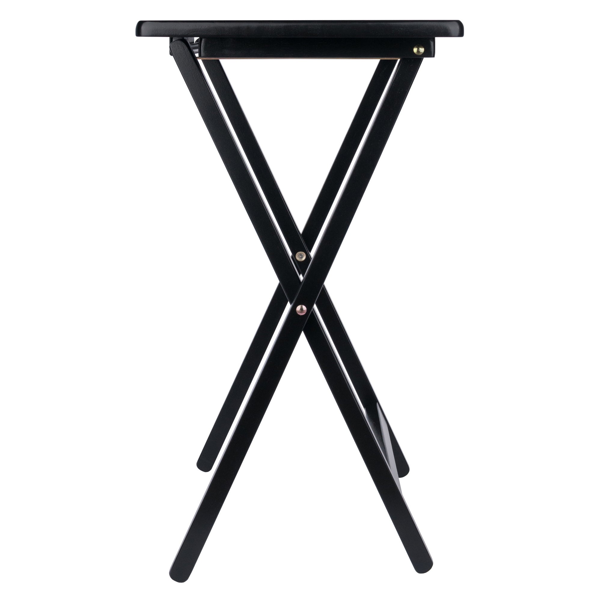 Alex 2-Pc Snack Tables, Black