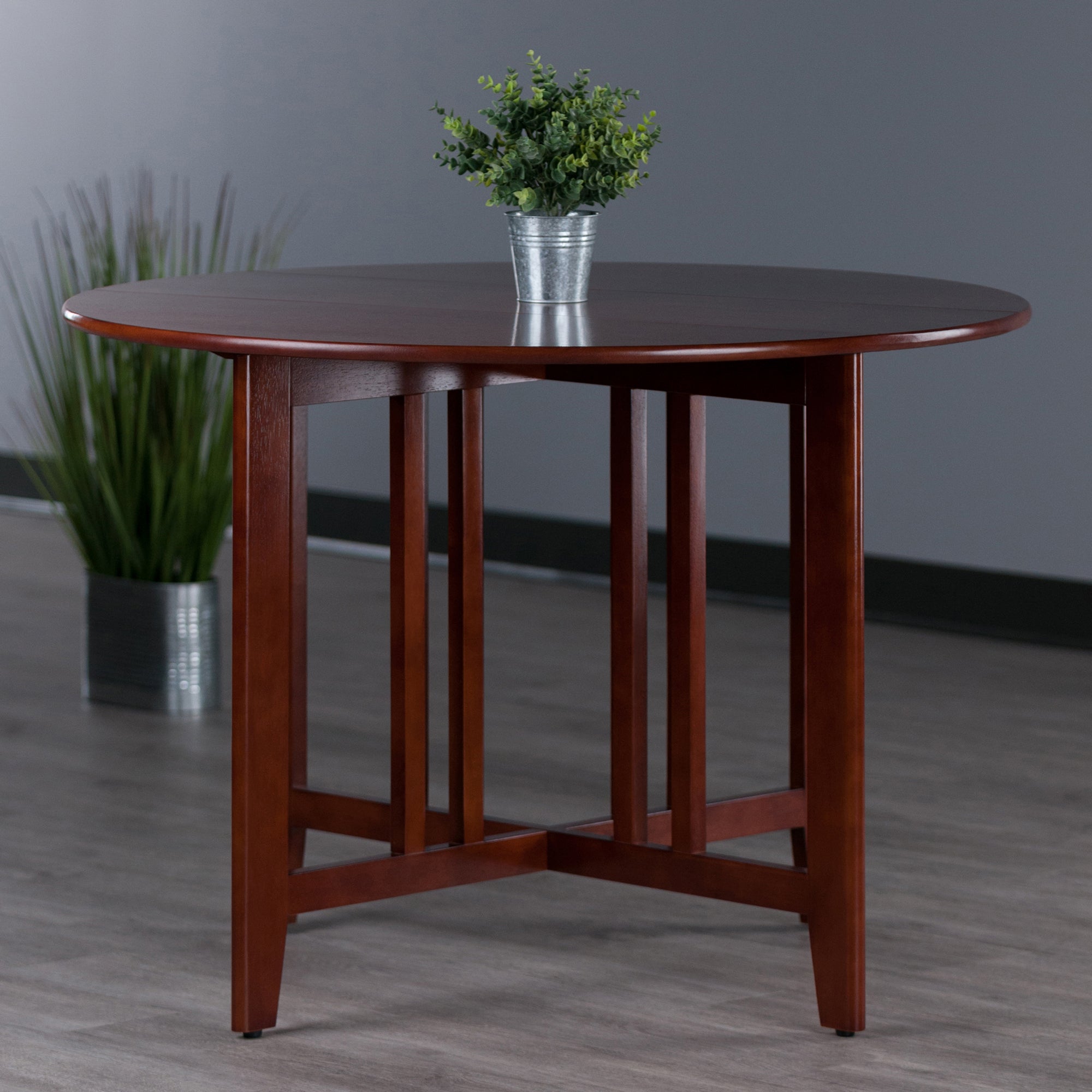 Alamo Double Drop Leaf Dining Table, Walnut