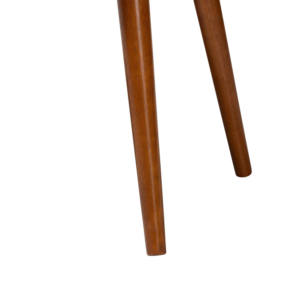Flora Mid-Century Modern Light Grey Fabric and "Oak" Medium Brown Finishing Wood Dining Bench