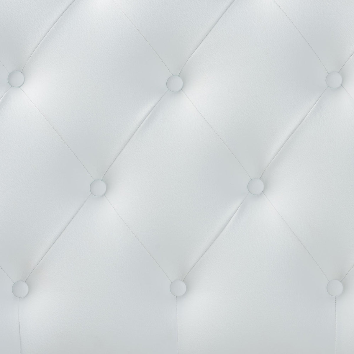 Myra Modern and Contemporary White Faux Leather Upholstered Button-Tufted Scalloped Twin Size Headboard