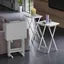 Alex 5-Pc Snack Table Set, White