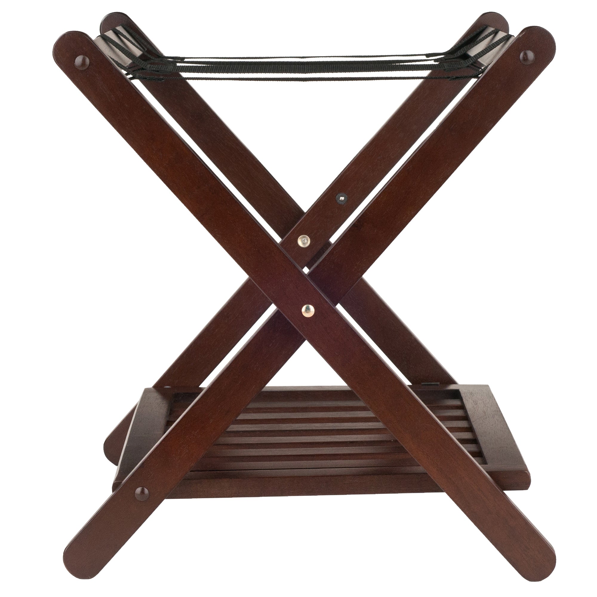 Reese Luggage Rack, Shelf, Cappuccino