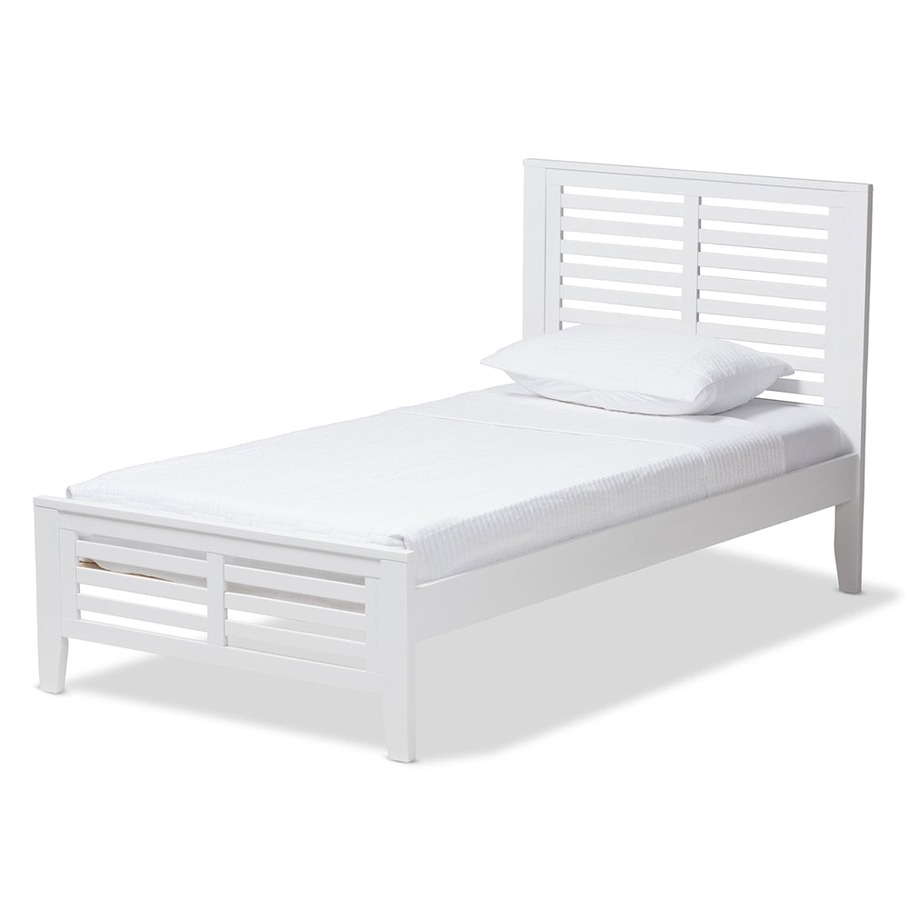 Sedona Modern Classic Mission Style Grey-Finished Wood Twin Platform Bed