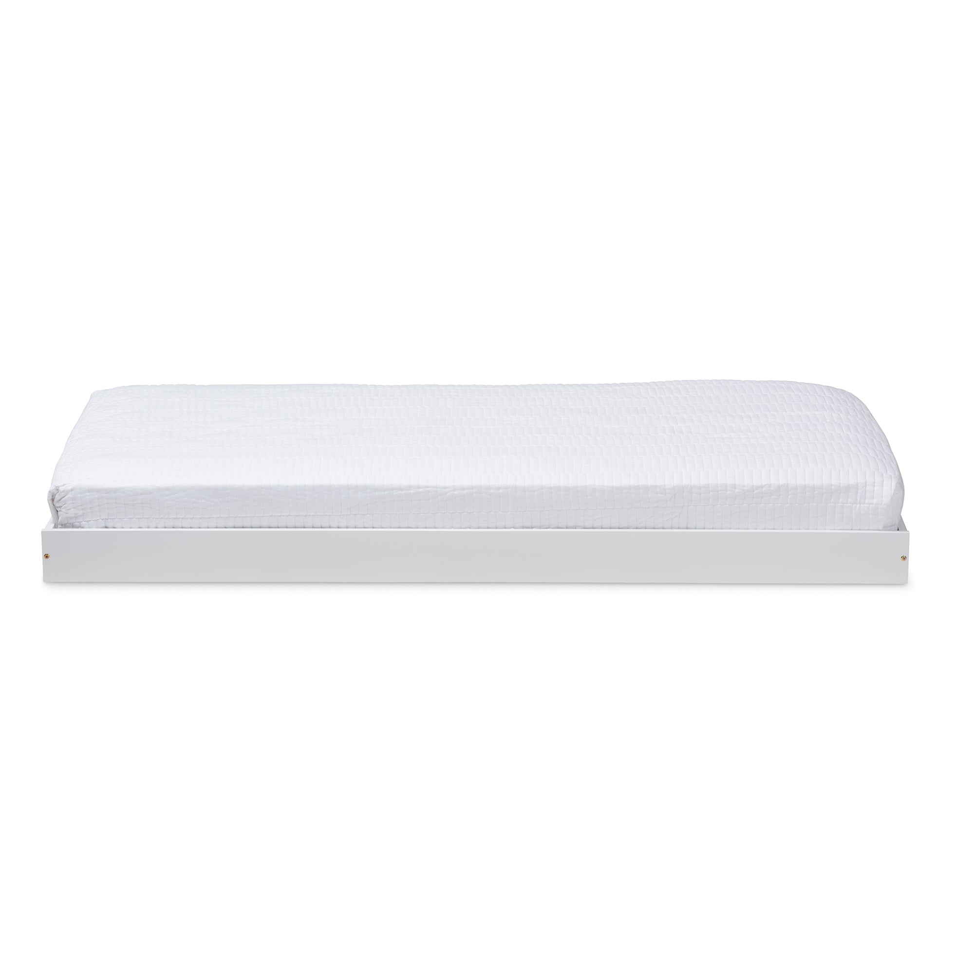 Payton Modern and Contemporary White-Finished Twin Trundle