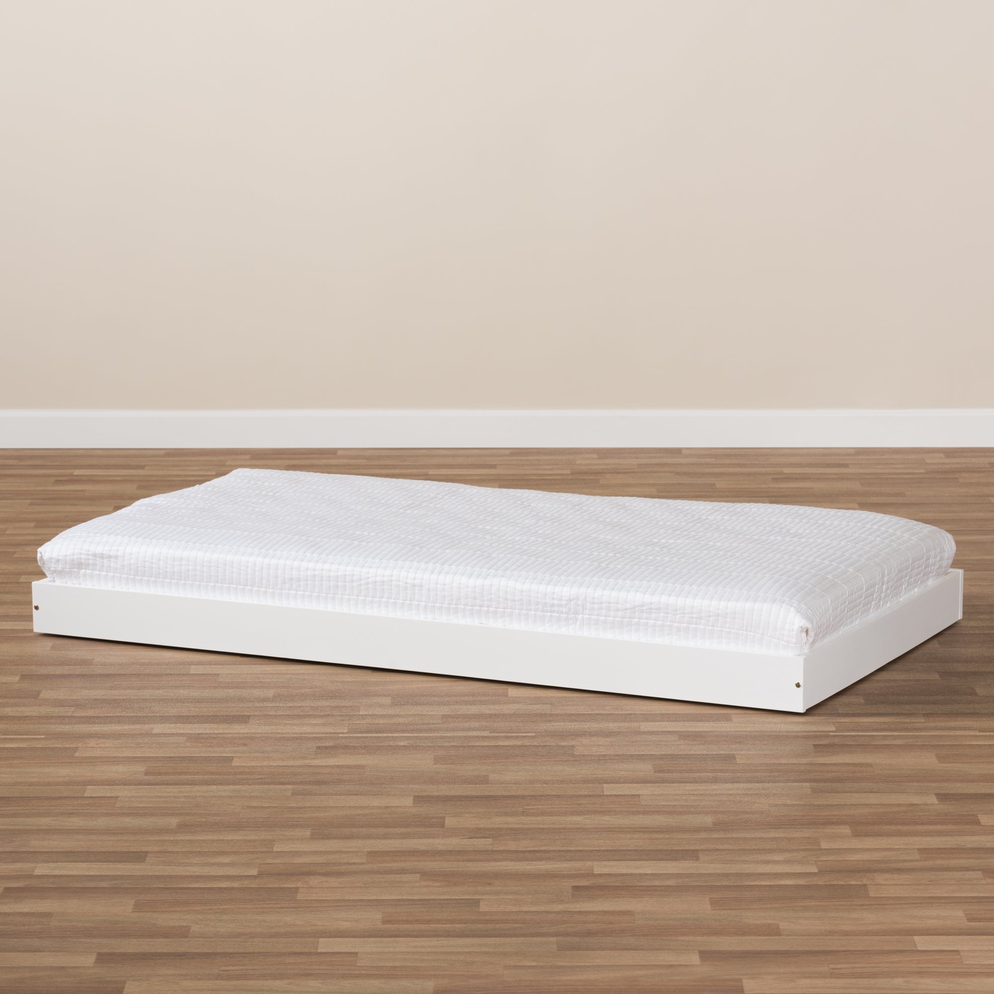 Payton Modern and Contemporary White-Finished Twin Trundle