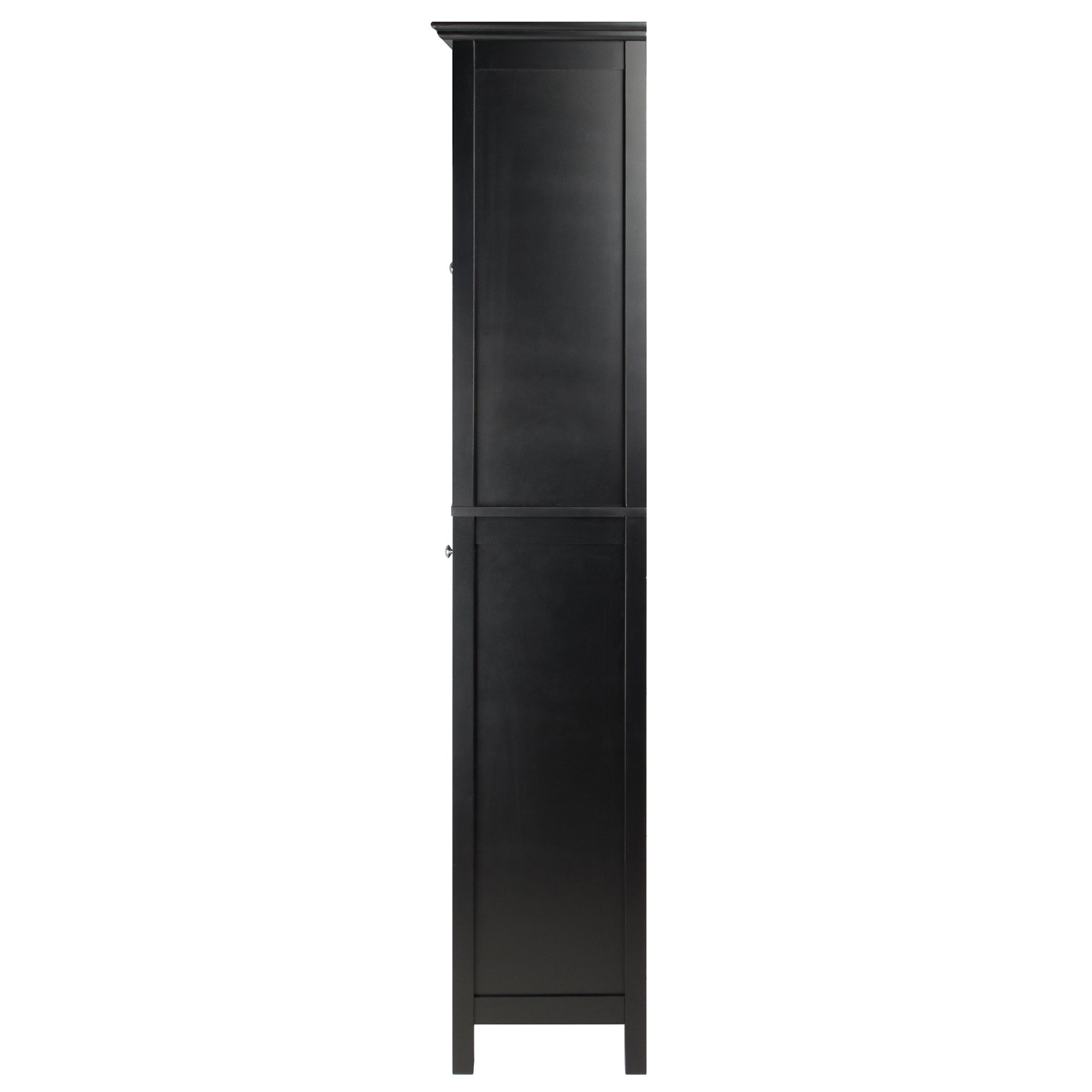 Burgundy Wine Display Tower, Black