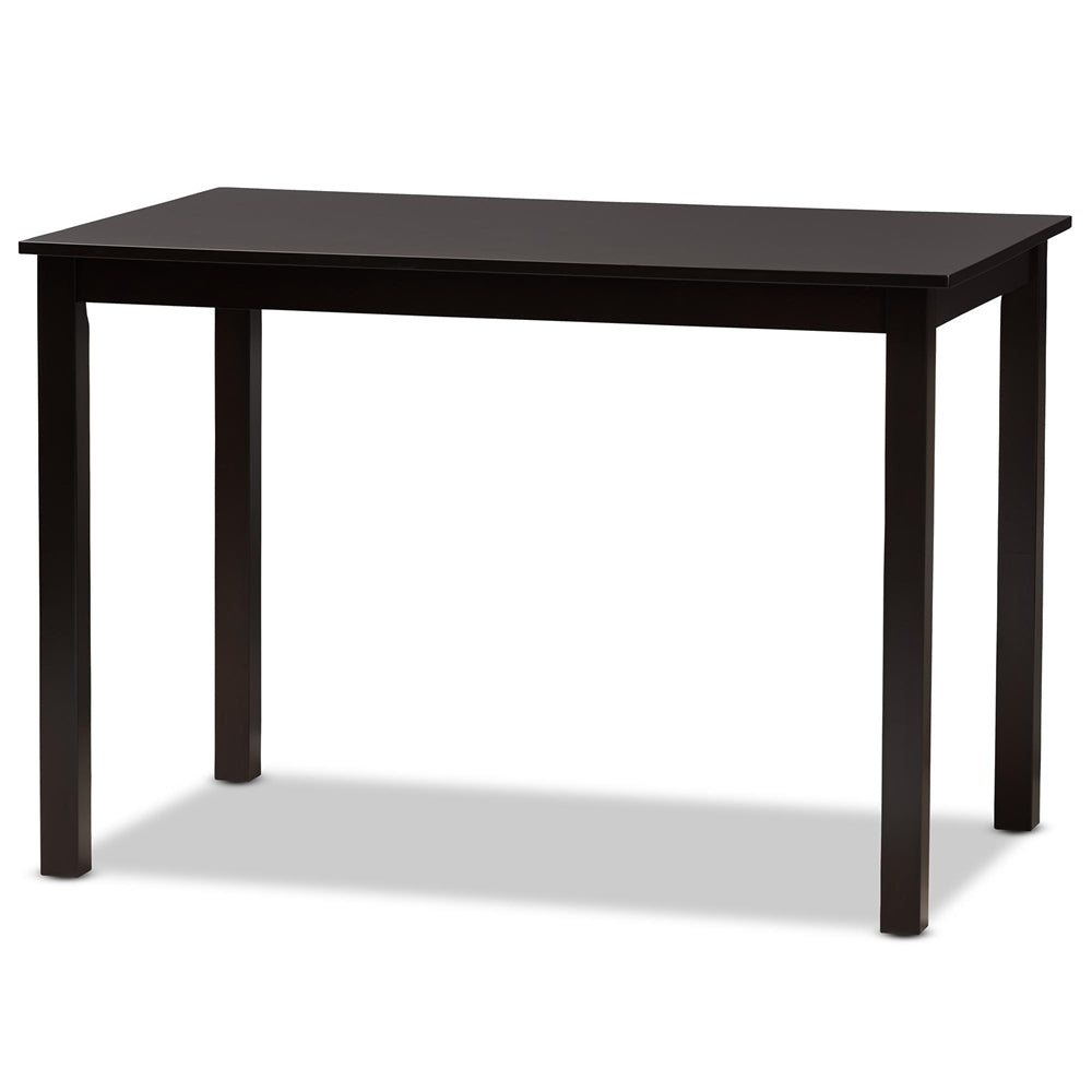 Eveline Modern Espresso Brown Finished Wood 43-Inch Dining Table