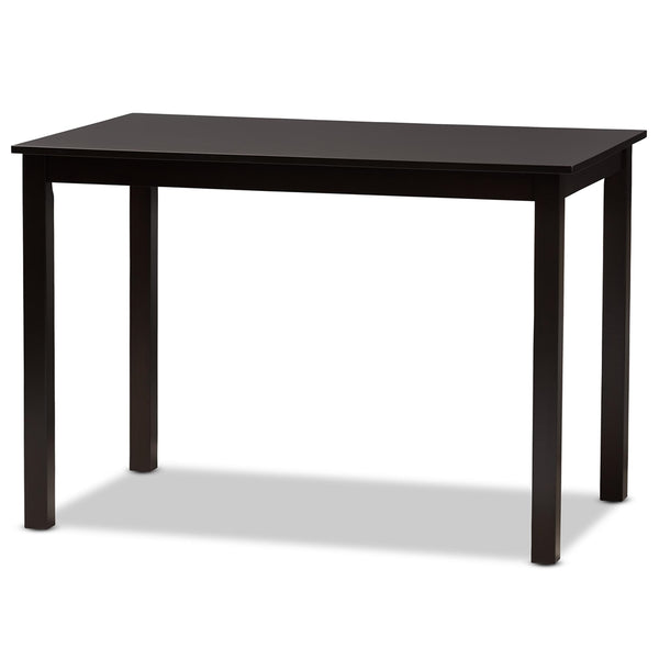 Eveline Modern Espresso Brown Finished Wood 43-Inch Dining Table
